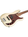 MetroLine 21-Fret Hybrid P/J Bass, Alder, 4-String (Solid Olympic White High Polish), зображення 3