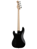 MetroLine 21-Fret Hybrid P/J Bass, Ash, 4-String (Solid Black Satin), зображення 2