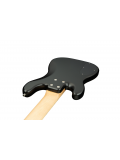 MetroLine 21-Fret Hybrid P/J Bass, Ash, 5-String (Solid Black Satin), зображення 4