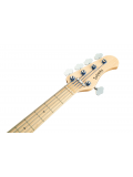 MetroLine 21-Fret Hybrid P/J Bass, Ash, 5-String (Solid Black Satin), зображення 5