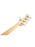 MetroLine 21-Fret Hybrid P/J Bass, Ash, 5-String (Solid Black Satin), зображення 6