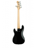 MetroLine 21-Fret Hybrid P/J Bass, Ash, 5-String (Solid Black Satin), зображення 2