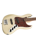 MetroLine 21-Fret Vintage J/J Bass, Alder, 4-String (Solid Olympic White High Polish), зображення 3
