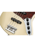 MetroLine 21-Fret Vintage J/J Bass, Alder, 4-String (Solid Olympic White High Polish), зображення 4