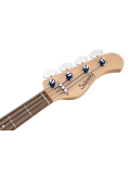 MetroLine 21-Fret Vintage J/J Bass, Alder, 4-String (Solid Olympic White High Polish), зображення 6