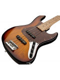 MetroLine 21-Fret Vintage J/J Bass, Ash, 4-String ('59 Burst Transparent High Polish), зображення 3