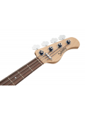 MetroLine 21-Fret Vintage J/J Bass, Alder, 4-String (Solid Sage Green Metallic Satin), зображення 7