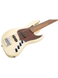 MetroLine 21-Fret Vintage J/J Bass, Alder, 5-String (Solid Olympic White High Polish), зображення 2