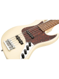 MetroLine 21-Fret Vintage J/J Bass, Alder, 5-String (Solid Olympic White High Polish), зображення 5
