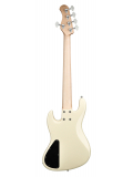 MetroLine 21-Fret Vintage J/J Bass, Alder, 5-String (Solid Olympic White High Polish), зображення 4