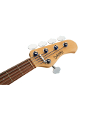 MetroLine 21-Fret Vintage J/J Bass, Alder, 5-String ('59 Burst Transparent High Polish), зображення 6