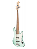 MetroLine 21-Fret Vintage J/J Bass, Alder, 5-String (Solid Sage Green Metallic Satin), зображення 6