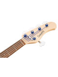 MetroLine 21-Fret Vintage J/J Bass, Alder, 5-String (Solid Sage Green Metallic Satin), зображення 4