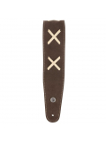 25VDG00 VINTAGE SUEDE GUITAR STRAP (BROWN), зображення 2