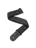 50B01 NYLON WOVEN GUITAR STRAP (BLACK SATIN), зображення 1