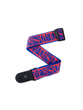 50GD00 GRATEFUL DEAD GUITAR STRAP - Steal Your Face, Red/Blue, зображення 1