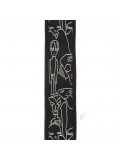 JOE SATRANI WOVEN GUITAR STRAP  (Silver Sketches), зображення 3