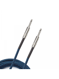 PW-BG-10BU Custom Series Braided Instrument Cable - Blue (3m), зображення 2