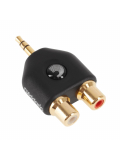 PW-P047C 1/8 INCH MALE STEREO TO DUAL RCA FEMALE, зображення 1