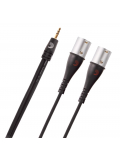 PW-MPXLR-06 Custom Series 1/8" to Dual XLR Audio Cable (1.8m), зображення 1
