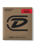DBFS45105 STAINLESS STEEL FLATWOUND BASS STRINGS 45-105, зображення 1