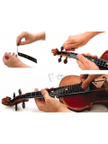 DFAS328 Fingerboard Appliqué Black 4/4 Violin, зображення 2 | JAM DFAS328 Fingerboard Appliqué Black 4/4 Violin, зображення 2
