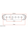 DM2001BK STRAT PICKUP COVERS (Black), зображення 2