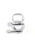 RICO LIGATURE FOR TENOR SAX, HARD RUBBER-STYLE Nickel-Plated, зображення 1