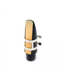 RICO LIGATURE & CAP FOR TENOR SAX, HARD RUBBER-STYLE Nickel-Plated, зображення 7