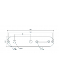 HC011 CR CONTROL PLATE FOR TELE (CHROME), зображення 2