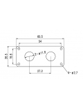 HJ006 GD DOUBLE JACK PLATE (GOLD), зображення 2