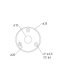 HJ008 CR ROUND JACK PLATE (CHROME), зображення 2