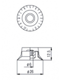 KSP11 BELL TYPE SPEED KNOB (GOLD), зображення 2