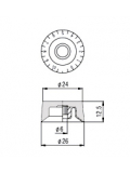 KSP33 SPEED KNOB (BLACK), зображення 4