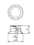 KSV41 VOLUME SPEED KNOB (GOLD), зображення 3