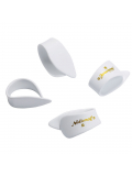 NATIONAL FINGER PICKS - White Celluloid, Medium, 4 pack, зображення 1