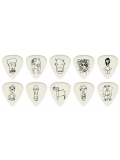 JOE SATRIANI SIGNATURE GUITAR PICKS, WHITE (Medium Gauge), зображення 3