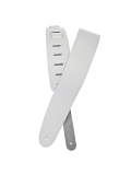 25BL02 BASIC LEATHER GUITAR STRAP (WHITE), зображення 1