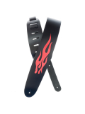 PW25L-FLME Icon Collection Guitar Strap, Red Flame, зображення 1 | JAM PW25L-FLME Icon Collection Guitar Strap, Red Flame, зображення 1