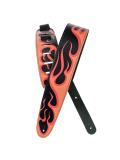 PW25LHR04 Hot Rod Collection Leather Guitar Strap, Flame, зображення 1