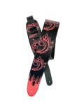 PW25LHR05 Hot Rod Collection Leather Guitar Strap, Bass Clef, зображення 1 | JAM PW25LHR05 Hot Rod Collection Leather Guitar Strap, Bass Clef, зображення 1