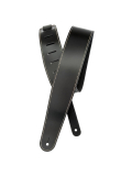 25LS00-DX Deluxe Leather Guitar Strap (Black with Contrast Stitch), зображення 1