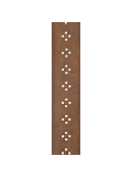 PW25PRF02 Vented Leather Guitar Strap, Brown Diamonds, зображення 2 | JAM PW25PRF02 Vented Leather Guitar Strap, Brown Diamonds, зображення 2