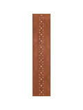 PW25PRF04 Vented Leather Guitar Strap, Camel Suede Rosette, зображення 2