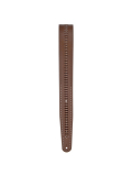 PW25PRF07 Vented Leather Guitar Strap, Brown Studs, зображення 3