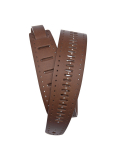 PW25PRF07 Vented Leather Guitar Strap, Brown Studs, зображення 1