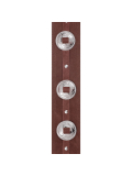 DELUXE LEATHER GUITAR STRAP (CONCHOS, BROWN), зображення 2