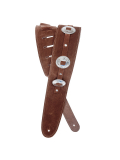 DELUXE LEATHER GUITAR STRAP (CONCHOS, BROWN), зображення 1