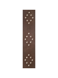 PW25VNRD01DX Blasted Leather Guitar Strap, Brown with Brass Rivets, зображення 2 | JAM PW25VNRD01DX Blasted Leather Guitar Strap, Brown with Brass Rivets, зображення 2