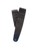 PW25VNRR00DX Blasted Leather Guitar Strap, Black with Brass Rivets, зображення 1 | JAM PW25VNRR00DX Blasted Leather Guitar Strap, Black with Brass Rivets, зображення 1